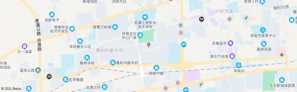 淮南广场小区_公交站地图_淮南公交_妙搜公交查询2025