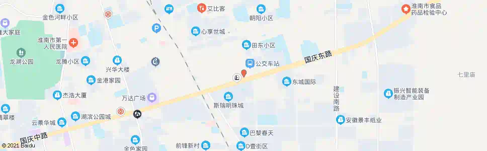 淮南东方眼科医院_公交站地图_淮南公交_妙搜公交查询2025