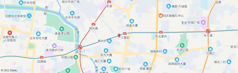 淮南新村_公交站地图_淮南公交_妙搜公交查询2025