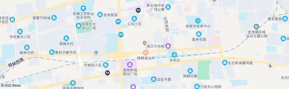 淮南学院路_公交站地图_淮南公交_妙搜公交查询2025