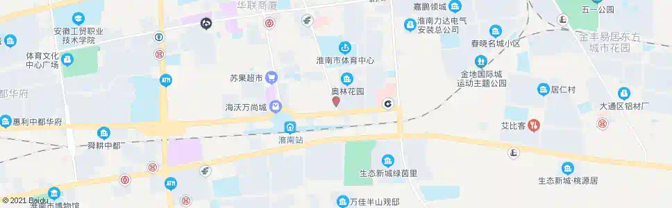 淮南拉芳舍_公交站地图_淮南公交_妙搜公交查询2025