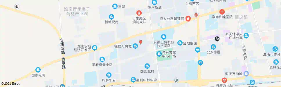 淮南国庆西路_公交站地图_淮南公交_妙搜公交查询2025