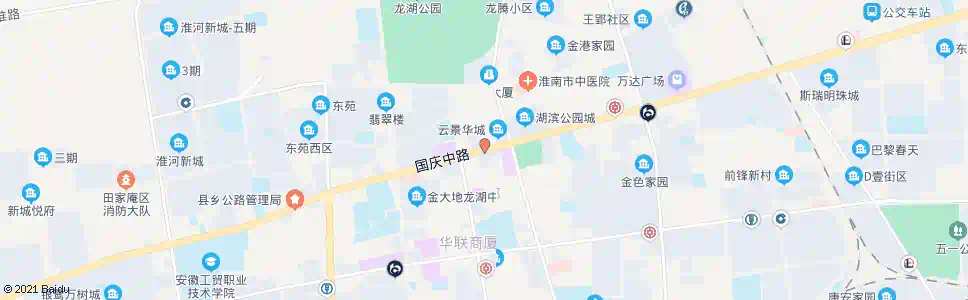 淮南田区政府_公交站地图_淮南公交_妙搜公交查询2025