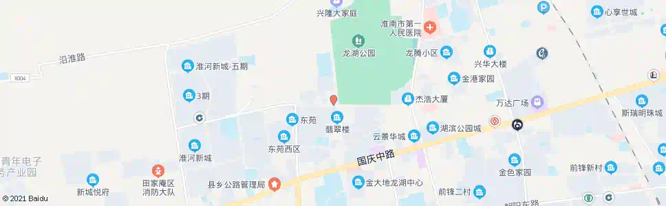 淮南档案馆_公交站地图_淮南公交_妙搜公交查询2025