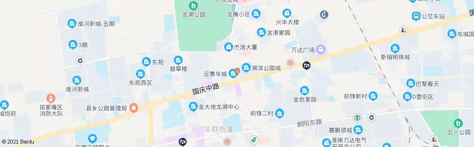 淮南交警一大队_公交站地图_淮南公交_妙搜公交查询2025