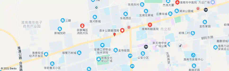 淮南交警支队_公交站地图_淮南公交_妙搜公交查询2025