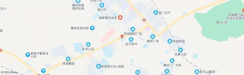淮南谢二小_公交站地图_淮南公交_妙搜公交查询2025