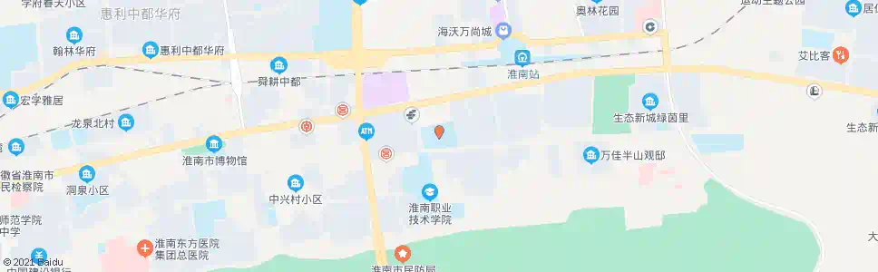 淮南洞山中学_公交站地图_淮南公交_妙搜公交查询2025