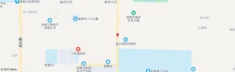 淮南春华街_公交站地图_淮南公交_妙搜公交查询2025