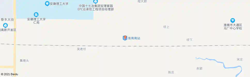淮南南风井_公交站地图_淮南公交_妙搜公交查询2025