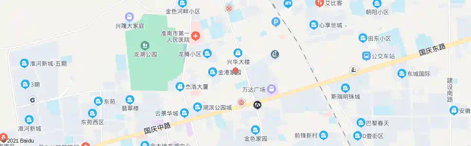 淮南香港街_公交站地图_淮南公交_妙搜公交查询2025