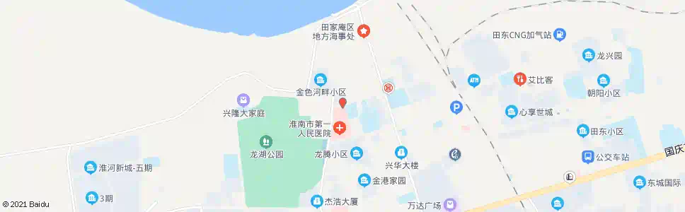 淮南人民医院_公交站地图_淮南公交_妙搜公交查询2025