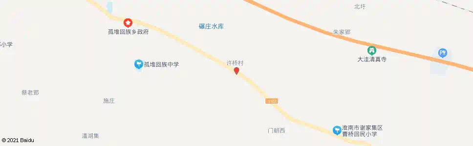 淮南徐桥村_公交站地图_淮南公交_妙搜公交查询2025