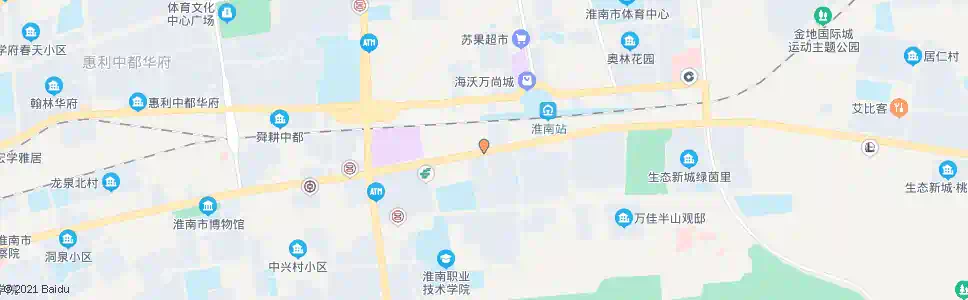 淮南鑫诚房地产_公交站地图_淮南公交_妙搜公交查询2025