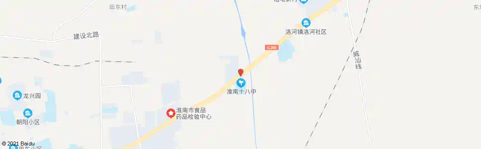 淮南十八中_公交站地图_淮南公交_妙搜公交查询2025