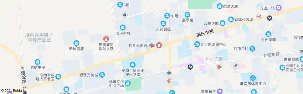 淮南武警支队_公交站地图_淮南公交_妙搜公交查询2025