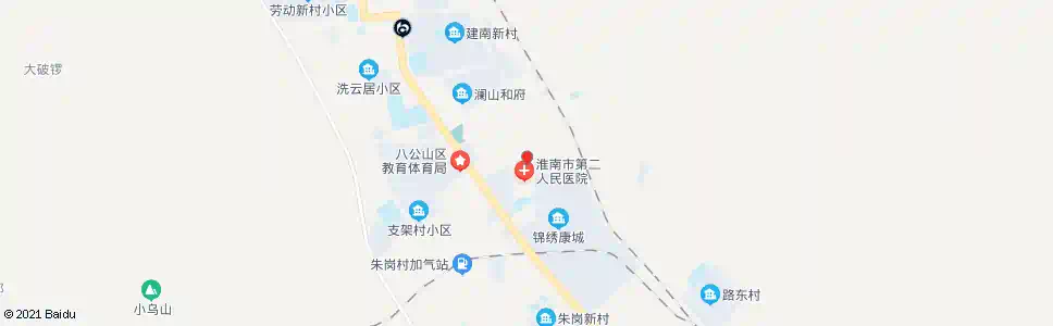 淮南矿二院_公交站地图_淮南公交_妙搜公交查询2025