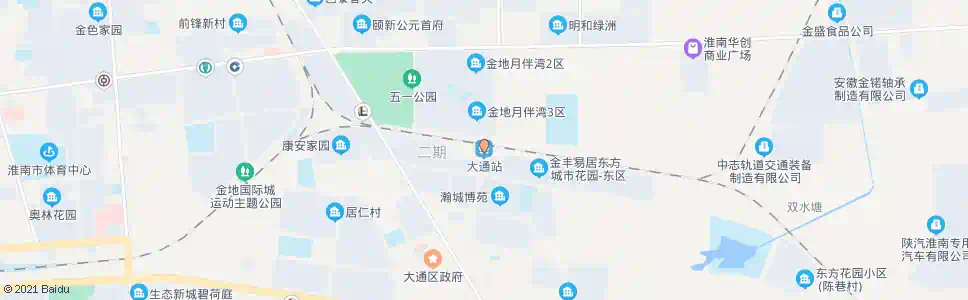 淮南大通北路_公交站地图_淮南公交_妙搜公交查询2025