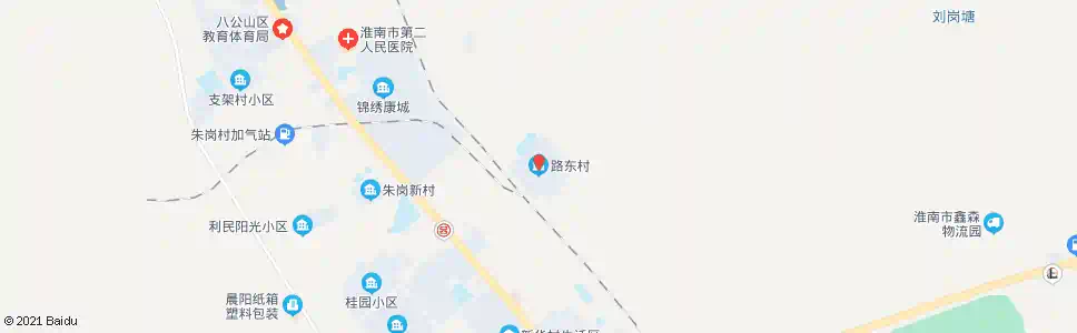 淮南路东村_公交站地图_淮南公交_妙搜公交查询2025