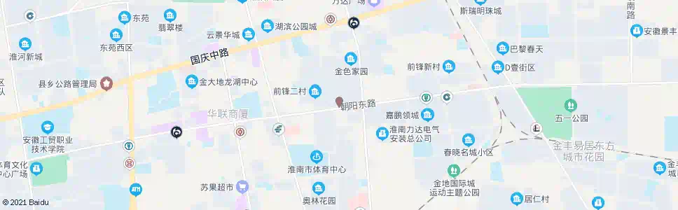 淮南通商银行_公交站地图_淮南公交_妙搜公交查询2025