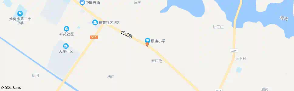 淮南蔡庙小学_公交站地图_淮南公交_妙搜公交查询2025