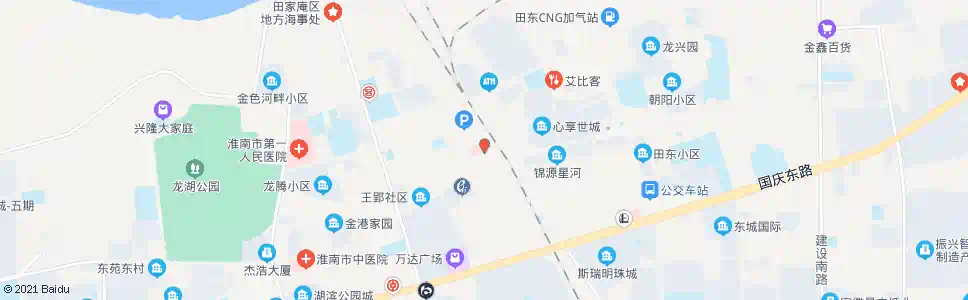 淮南交通医院_公交站地图_淮南公交_妙搜公交查询2025