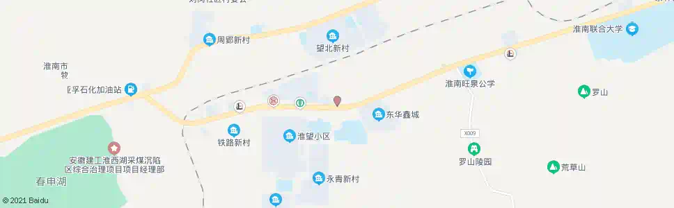 淮南靠山村_公交站地图_淮南公交_妙搜公交查询2025