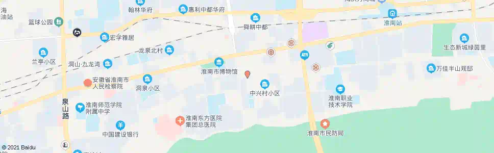 淮南中兴村_公交站地图_淮南公交_妙搜公交查询2025