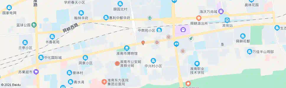 淮南毛竹园_公交站地图_淮南公交_妙搜公交查询2025
