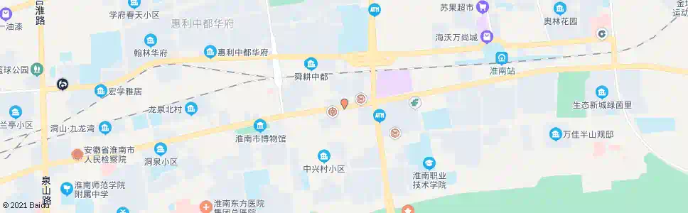 淮南洞山_公交站地图_淮南公交_妙搜公交查询2025