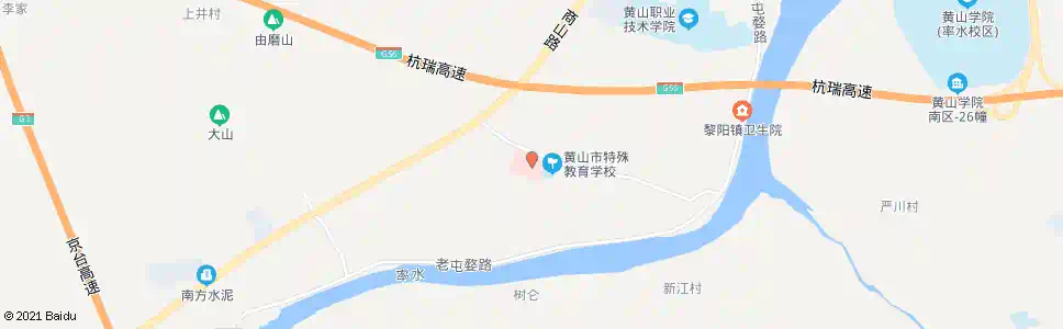 黄山市二院_公交站地图_黄山公交_妙搜公交查询2025