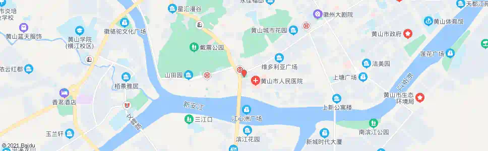 黄山市医院(昱中花园)_公交站地图_黄山公交_妙搜公交查询2025