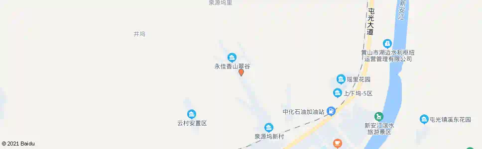 黄山永佳香山翠谷_公交站地图_黄山公交_妙搜公交查询2025