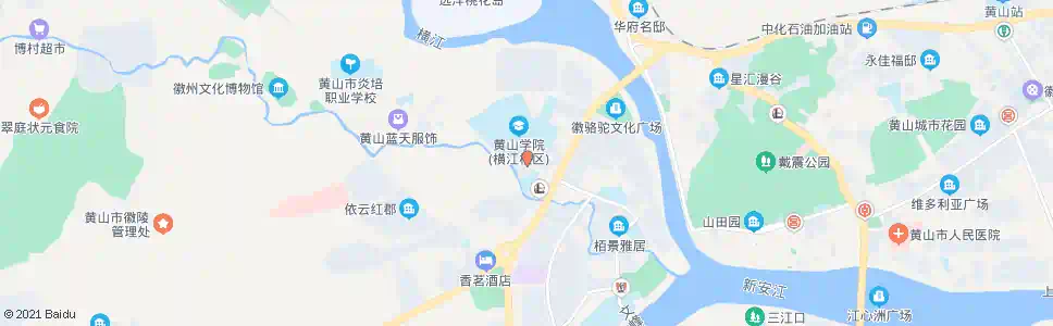 黄山黄山学院北区_公交站地图_黄山公交_妙搜公交查询2025