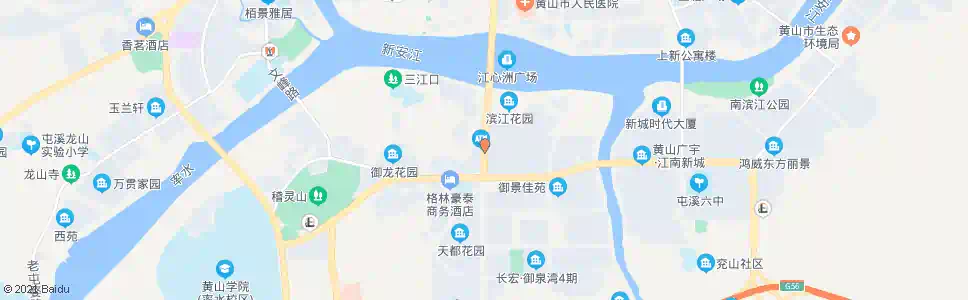 黄山阳光绿水花园_公交站地图_黄山公交_妙搜公交查询2025