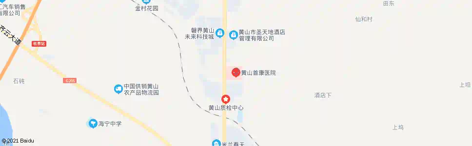 黄山首康医院_公交站地图_黄山公交_妙搜公交查询2025