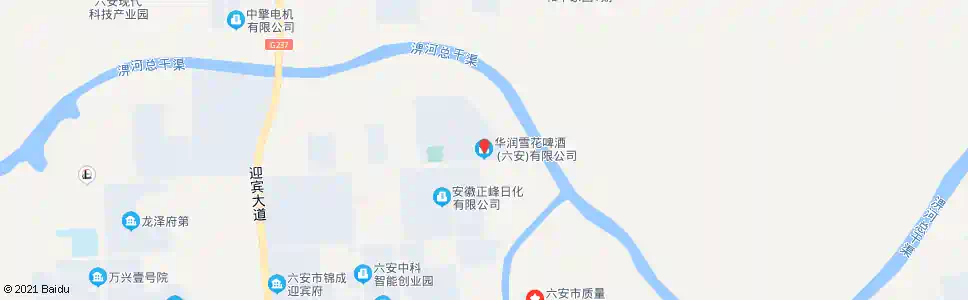 六安华润啤洒厂_公交站地图_六安公交_妙搜公交查询2025
