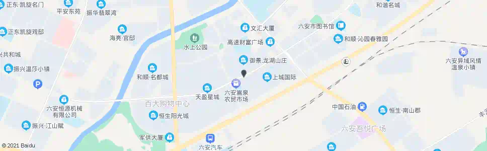 六安龙湖山庄_公交站地图_六安公交_妙搜公交查询2025