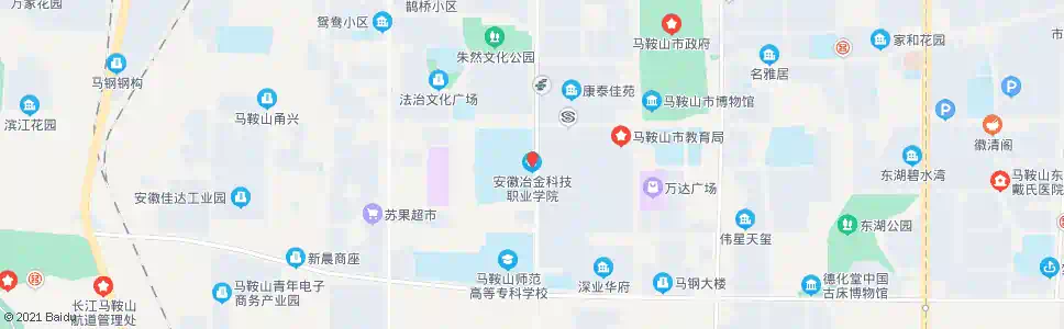 马鞍山安徽冶金科技职业学院_公交站地图_马鞍山公交_妙搜公交查询2025