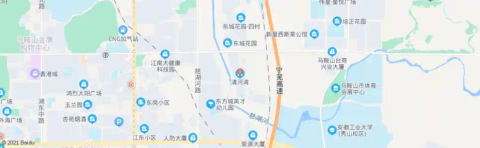 马鞍山清河湾_公交站地图_马鞍山公交_妙搜公交查询2025