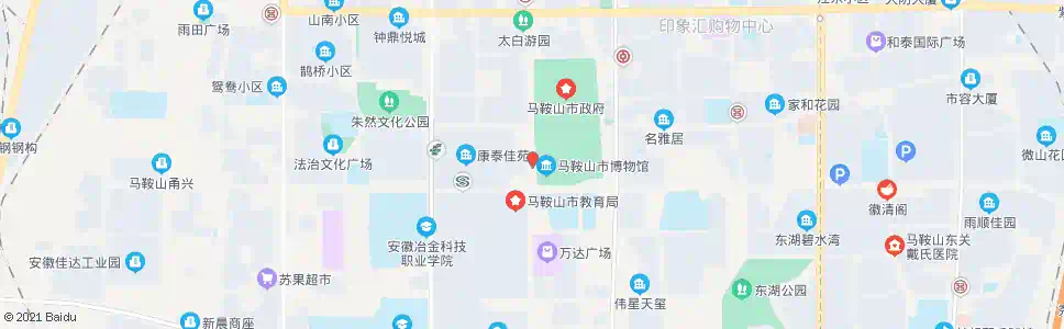 马鞍山西塘路(太白大道)_公交站地图_马鞍山公交_妙搜公交查询2025