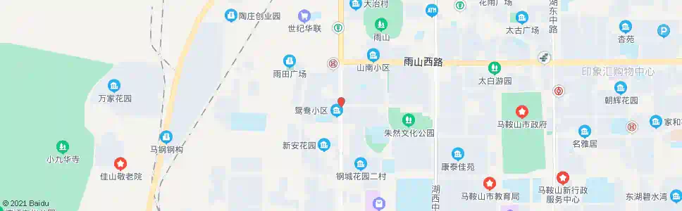 马鞍山花园路_公交站地图_马鞍山公交_妙搜公交查询2025
