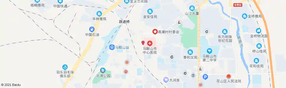 马鞍山中心医院_公交站地图_马鞍山公交_妙搜公交查询2025