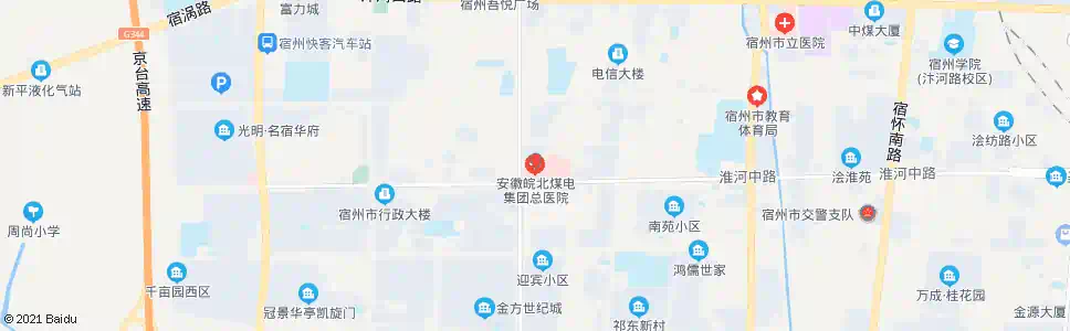 宿州皖北医院_公交站地图_宿州公交_妙搜公交查询2025