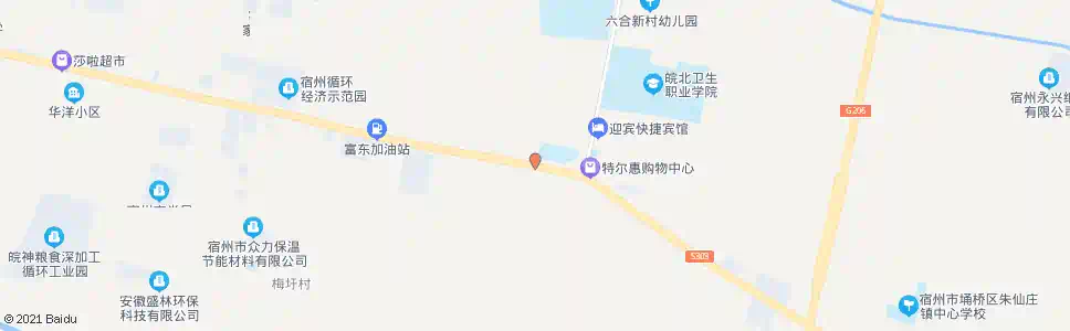 宿州二铺小学_公交站地图_宿州公交_妙搜公交查询2025