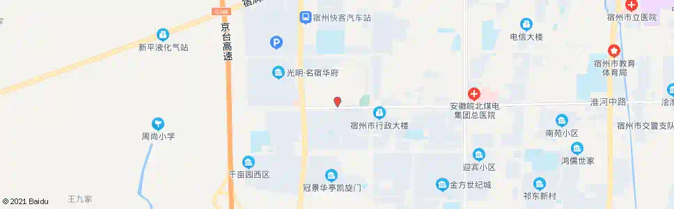 宿州光彩城_公交站地图_宿州公交_妙搜公交查询2025