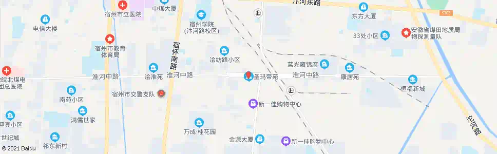 宿州圣玛帝苑(花市)_公交站地图_宿州公交_妙搜公交查询2025