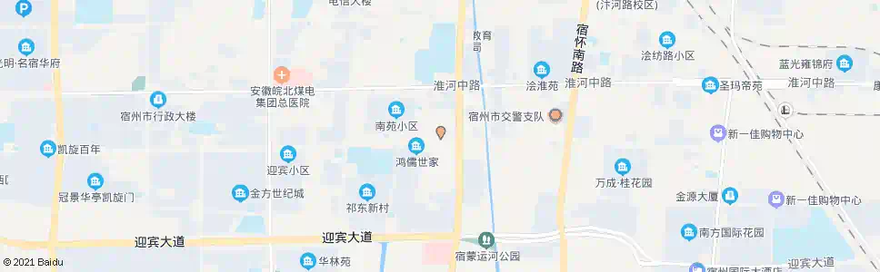 宿州南苑老年公寓_公交站地图_宿州公交_妙搜公交查询2025