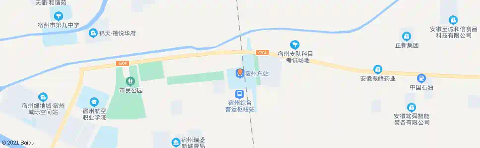 宿州宿州东站_公交站地图_宿州公交_妙搜公交查询2025