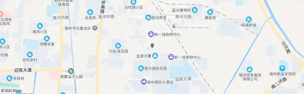 宿州十八小学_公交站地图_宿州公交_妙搜公交查询2025